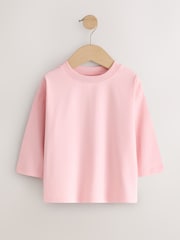 Neutral Pink Long Sleeve T-Shirts 7 Pack (3mths-7yrs) - Image 3 of 11