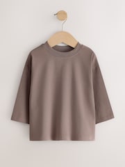 Neutral Pink Long Sleeve T-Shirts 7 Pack (3mths-7yrs) - Image 4 of 11