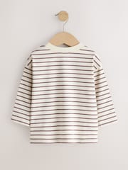 Neutral Pink Long Sleeve T-Shirts 7 Pack (3mths-7yrs) - Image 9 of 11