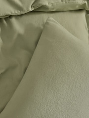 Green Sage Supersoft Brushed Cotton Plain Bed Set - Image 3 of 4
