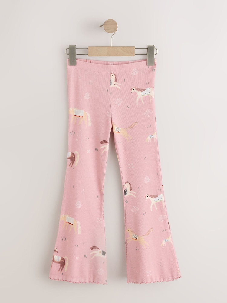 Brown Horse Ribbed Flare Leggings 5 Pack (3mths-7yrs) - Image 2 of 9 Brown Horse Ribbed Flare Leggings 5 Pack (3mths-7yrs) - Image 2 of 9