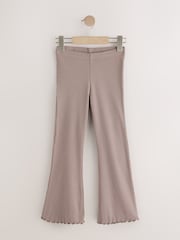 Brown Horse Ribbed Flare Leggings 5 Pack (3mths-7yrs) - Image 5 of 9