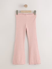 Brown Horse Ribbed Flare Leggings 5 Pack (3mths-7yrs) - Image 6 of 9