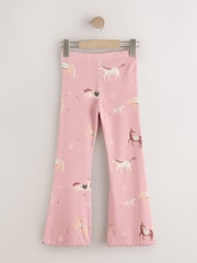 Brown Horse Ribbed Flare Leggings 5 Pack (3mths-7yrs) - Image 7 of 9