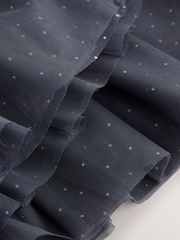 Black Cat Long Sleeve Sweat Mesh Dress (3mths-7yrs) - Image 8 of 8