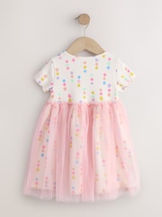 Arcoíris y lunares - Vestido con falda de malla (3 meses-7 años) - Imagen 5 de 7