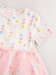 Arcoíris y lunares - Vestido con falda de malla (3 meses-7 años) - Imagen 6 de 7