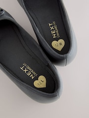 Black Matte Wide Fit (G) Ballerina School Shoes - Image 5 of 5