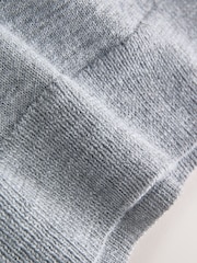 Grey Stripe Short Sleeve Layered Polo Top - Image 8 of 8