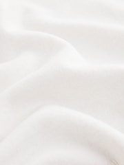 Ecru Supersoft Short Sleeve Open Neck Polo Top - Image 7 of 8