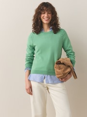 Apple Green Soft Touch Long Sleeve Crew Neck Jumper - Image 1 of 7