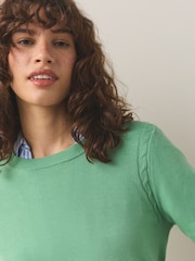 Apple Green Soft Touch Long Sleeve Crew Neck Jumper - Image 4 of 7
