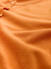 Orange Soft Touch Cotton Rich Crew Neck Cardigan - Image 7 of 8