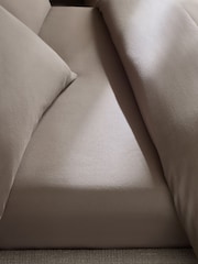 Dark Natural Brushed Cotton Supersoft Deep Fitted Sheet - Image 1 of 2