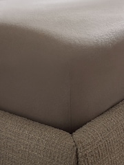 Dark Natural Brushed Cotton Supersoft Deep Fitted Sheet - Image 2 of 2