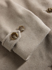 The Set Funnel Neck Coat Oatmeal - Image 2 of 3