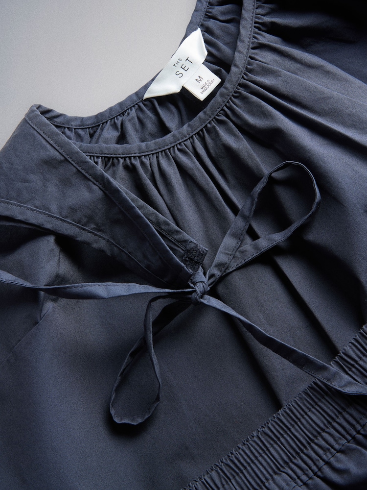 The Set Tie Shoulder Top and Short  Set Navy - Image 11 of 11