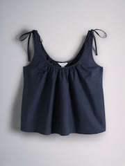 The Set Tie Shoulder Top and Short  Set Navy - Image 8 of 11