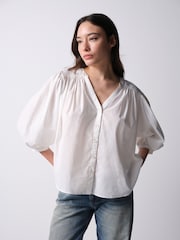 The Set 2 Pack V-Neck Button Through Blouse - 圖片 6，共 11