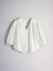 The Set 2 Pack V-Neck Button Through Blouse - 圖片 8，共 11