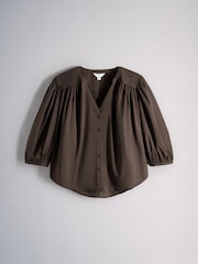 The Set 2 Pack V-Neck Button Through Blouse - 圖片 9，共 11