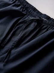 The Set 2 Pack Wide Leg Utility Trousers Navy Blue/White - Image 9 of 10