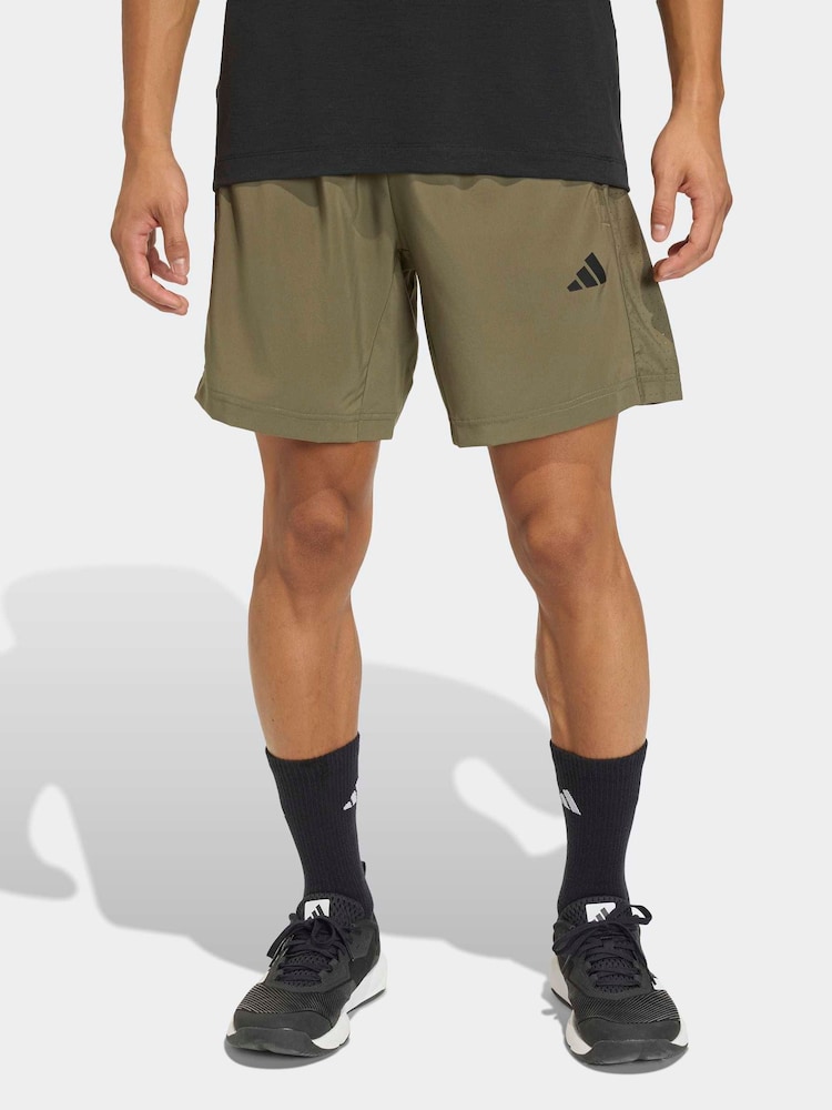 adidas Green Workout Essentials Base Woven Shorts - Image 1 of 6