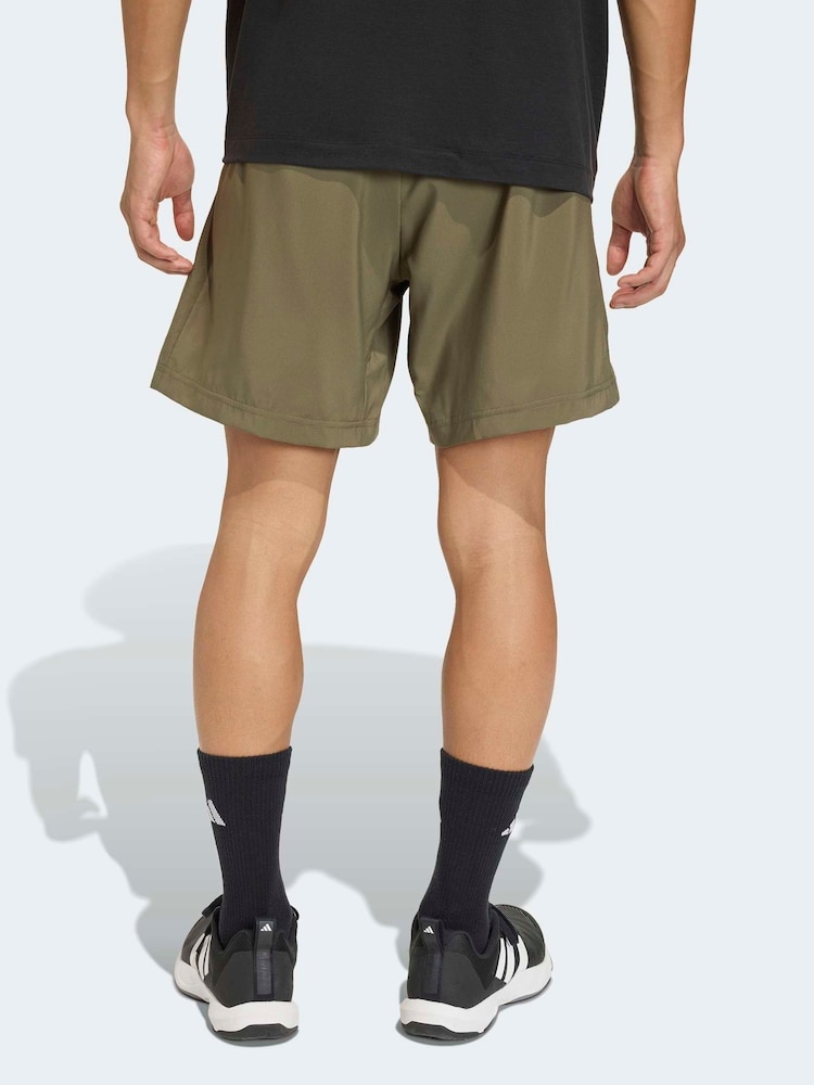 adidas Green Workout Essentials Base Woven Shorts - Image 2 of 6