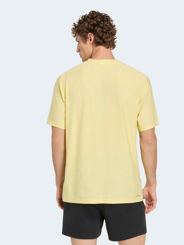 adidas Yellow Workout Essentials Flex T-Shirt - Image 2 of 6