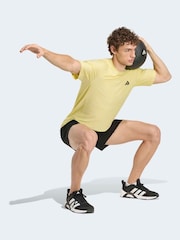 adidas Yellow Workout Essentials Flex T-Shirt - Image 3 of 6