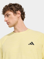 adidas Yellow Workout Essentials Flex T-Shirt - Image 4 of 6