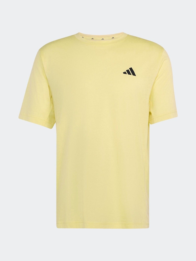adidas Yellow Workout Essentials Flex T-Shirt - Image 6 of 6