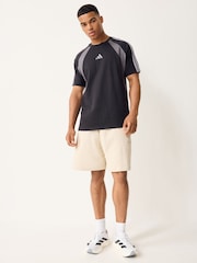 adidas Black Seasonal Essentials Colorblock T-Shirt - Image 2 of 5