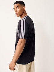 adidas Black Seasonal Essentials Colorblock T-Shirt - Image 3 of 5