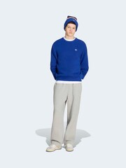 adidas Originals Blue Trefoil Essentials Fully Knit Sweater - Image 4 of 7