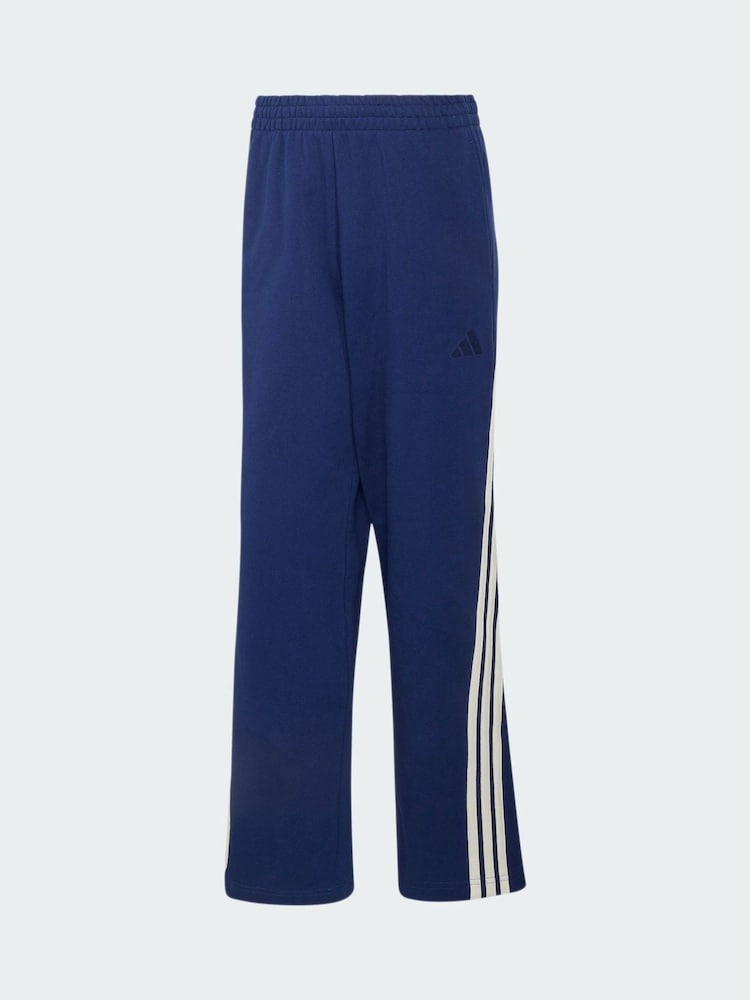 أزرق - بنطلون رياضي بـ 3 خطوط عريضة من adidas - Image 5 of 5