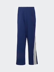 adidas Blue 3-Stripes Wide Joggers - Image 6 of 6