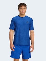 adidas Dark Blue Workout Essentials Flex T-Shirt - Image 1 of 6
