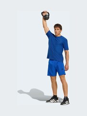 adidas Dark Blue Workout Essentials Flex T-Shirt - Image 3 of 6