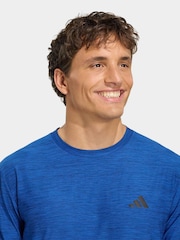 adidas Dark Blue Workout Essentials Flex T-Shirt - Image 4 of 6