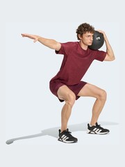 adidas Burgundy Workout Essentials Flex T-Shirt - Image 3 of 6