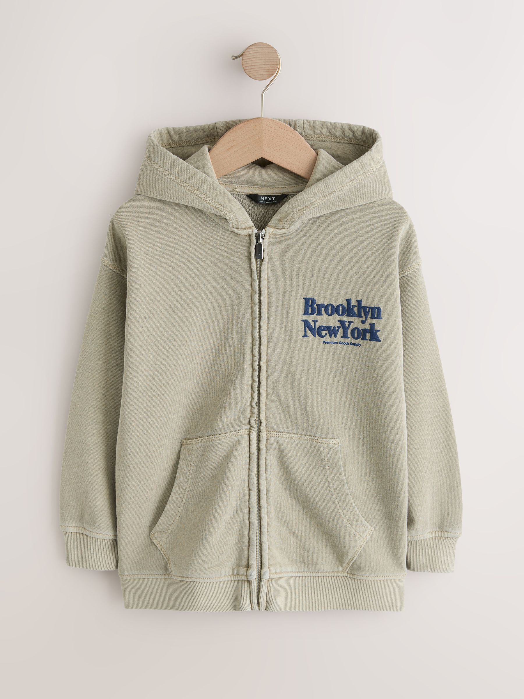 Buy Stone Brooklyn Printed Zip Through Hoodie (3-16yrs) from Next