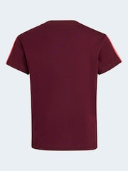 Rojo - Camiseta básica para niños de adidas - Imagen 2 de 5