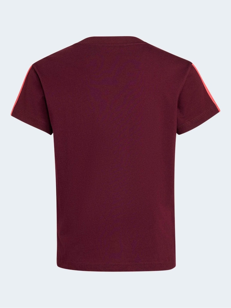 Rojo - Camiseta básica para niños de adidas - Imagen 2 de 5
