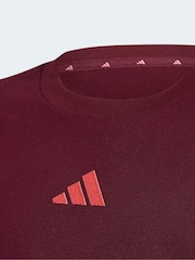 Rojo - Camiseta básica para niños de adidas - Imagen 3 de 5