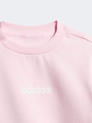 adidas Pink Sweat Top & Joggers Set - Image 5 of 7