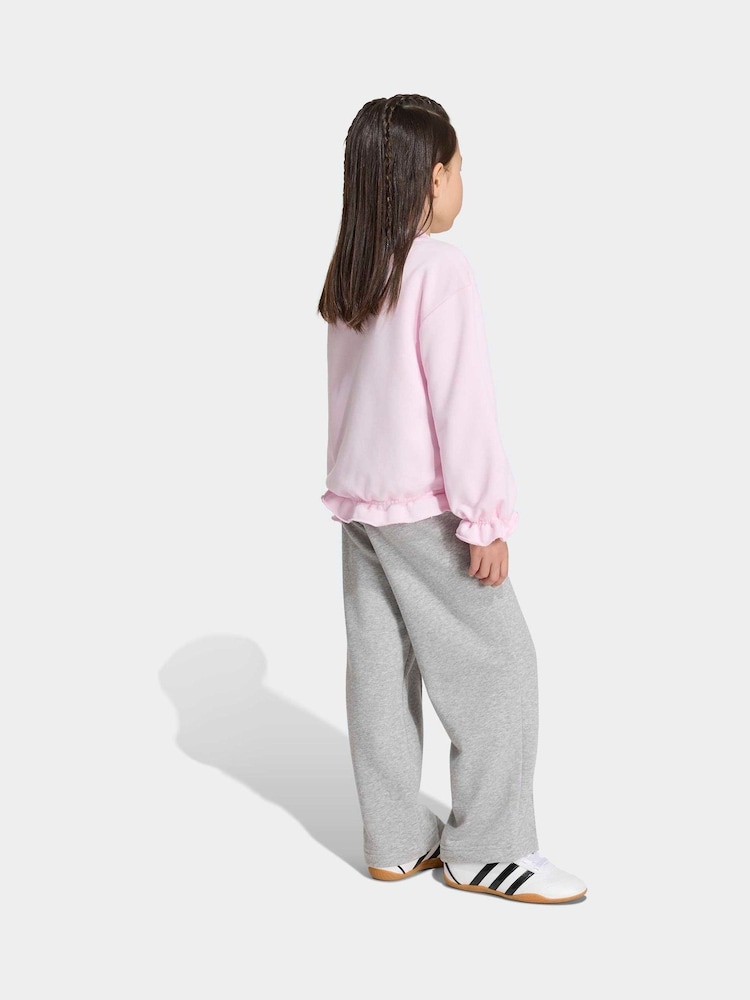adidas Pink Sweat Top & Jogger Set - Image 2 of 8