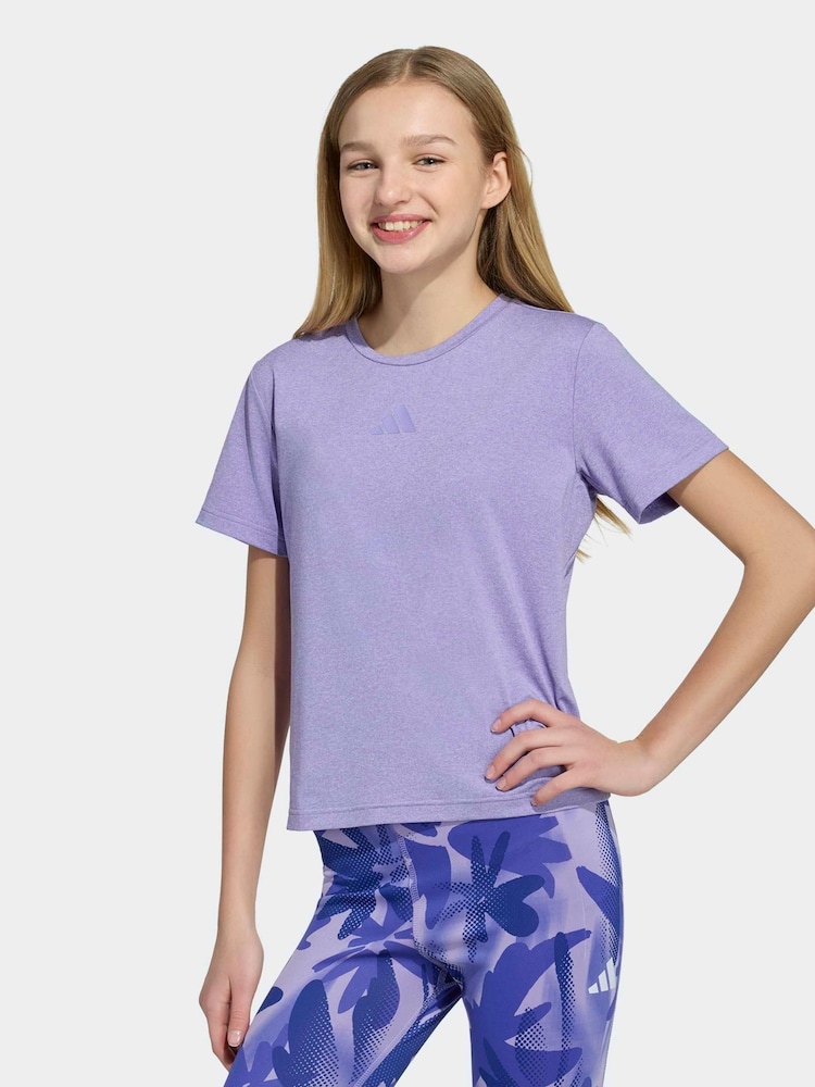 adidas Purple Sportswear Mid-Layer T-Shirt - Image 1 of 6 adidas Purple Sportswear Mid-Layer T-Shirt - Image 1 of 6
