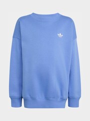 adidas Originals Blue Crew Sweat Top and Joggers Set - Image 2 of 3