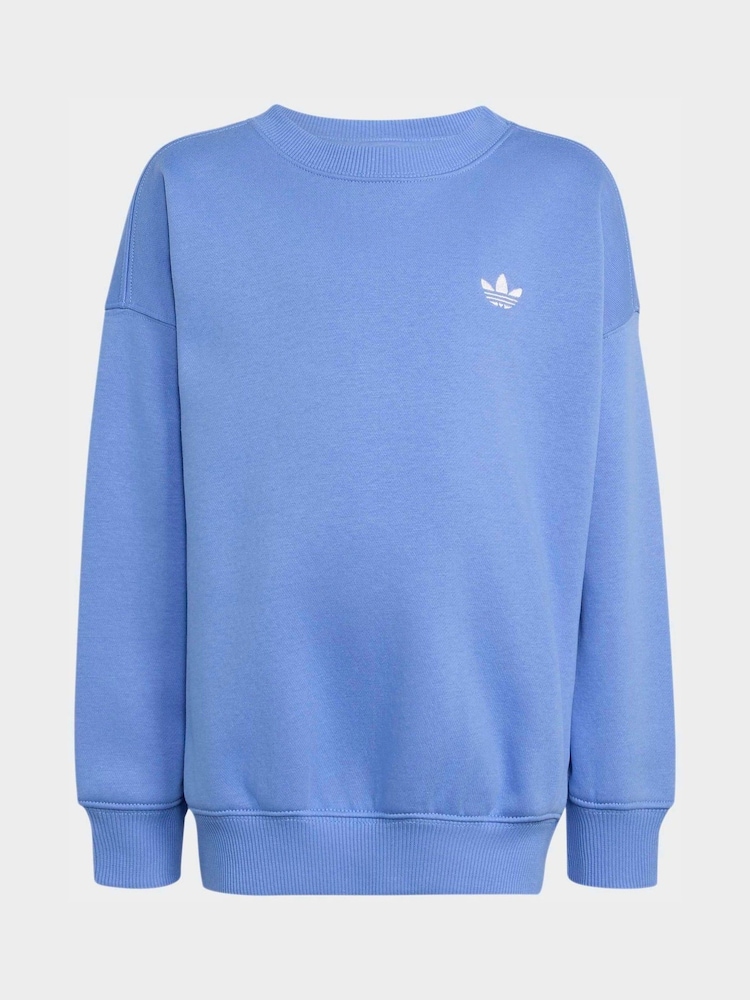 adidas Originals Blue Crew Sweat Top and Joggers Set - Image 2 of 3